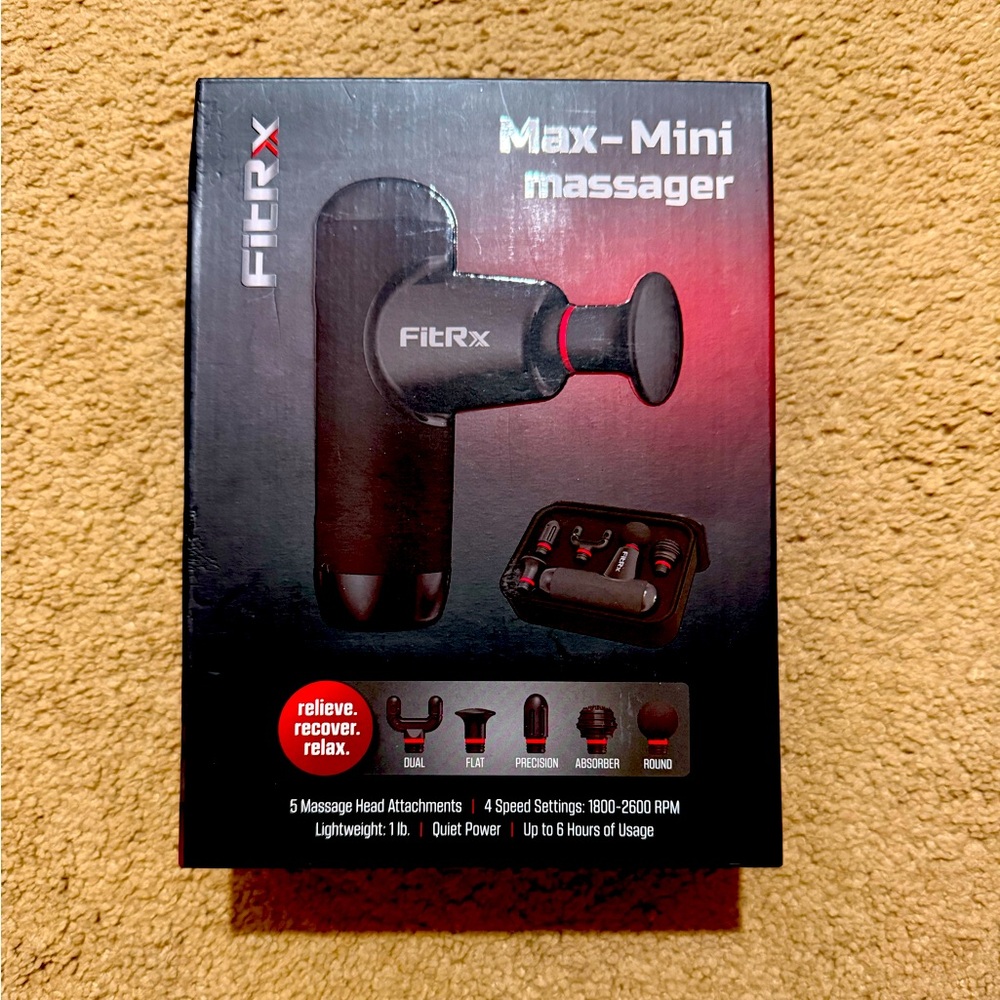 Fitrx mini massager new in box.